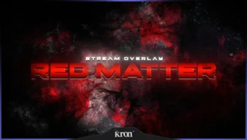 Red Matter stream overlay artwork by Kron
